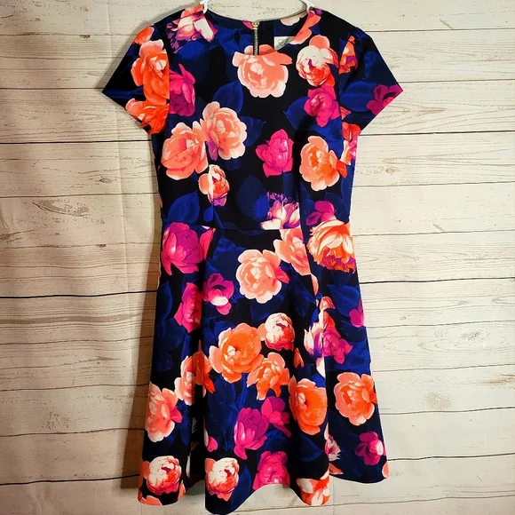 Eliza J | Dresses | Eliza J Floral Midi Dress Blue Pink Orange Neon Nwot 4p | Poshmark Eliza J | Dresses | Eliza J Floral Midi Dress Blue Pink Orange Neon Nwot 4p | Poshmark